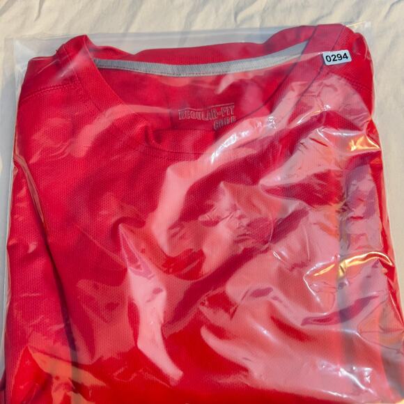 Starter Regular Fit Core Tee Mens 3XL Red Short Sleeve Workout Shirt Performance - Picture 9 of 9